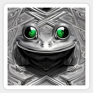 Frogger Spirit Animal (2) - Trippy Psychedelic Frog Sticker